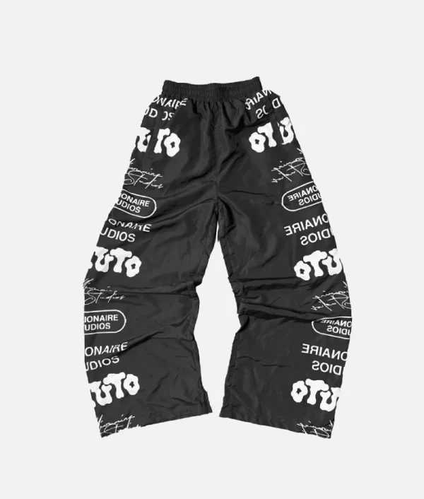 Billionaire Studio Logo Track Pants Black