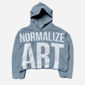 Billionaire Studios Normalize Art Hoodie Blue