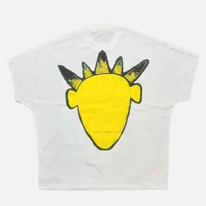 Billionaire Studios Yellow Logo Tee White